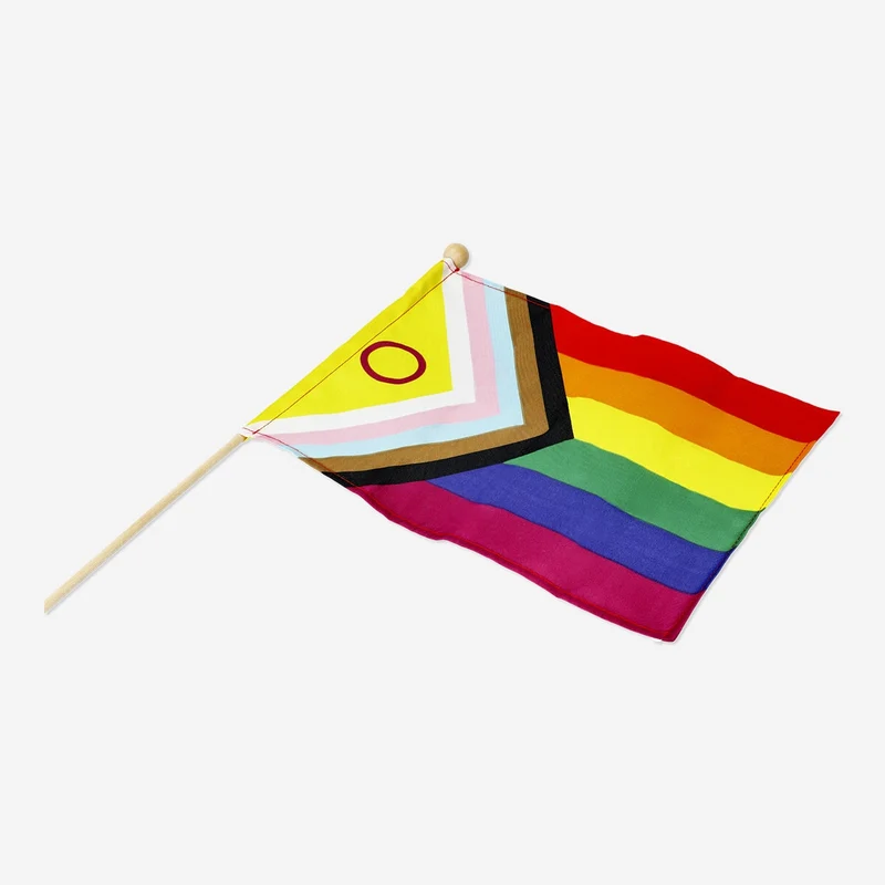Rainbow flag on a stick - 45 cm