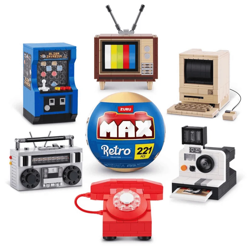 Cápsula MAX Retro sorpres de ZURU Surtidas- Construye y colecciona