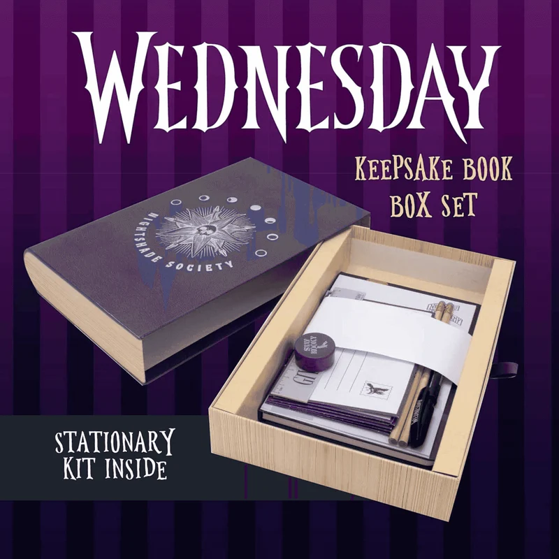 Nightshade Society Wednesday Keepsake Box ¡Para los pequeños fans de Wednesday!