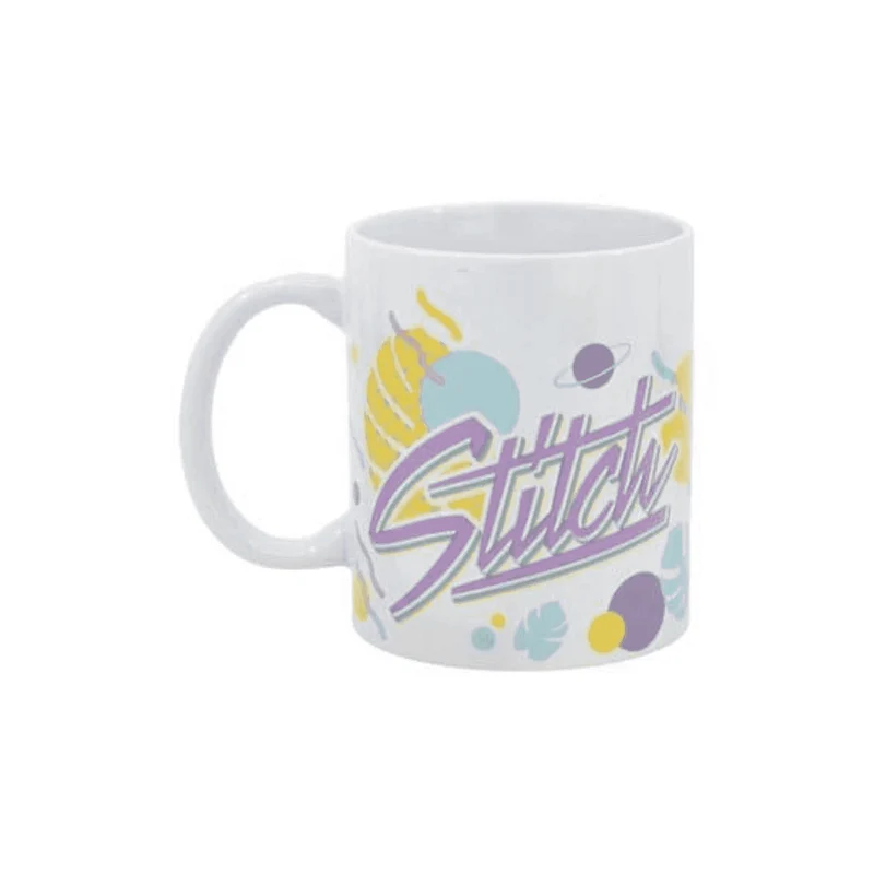 Taza de Cerámica Stitch Hawaian Flower 325ml