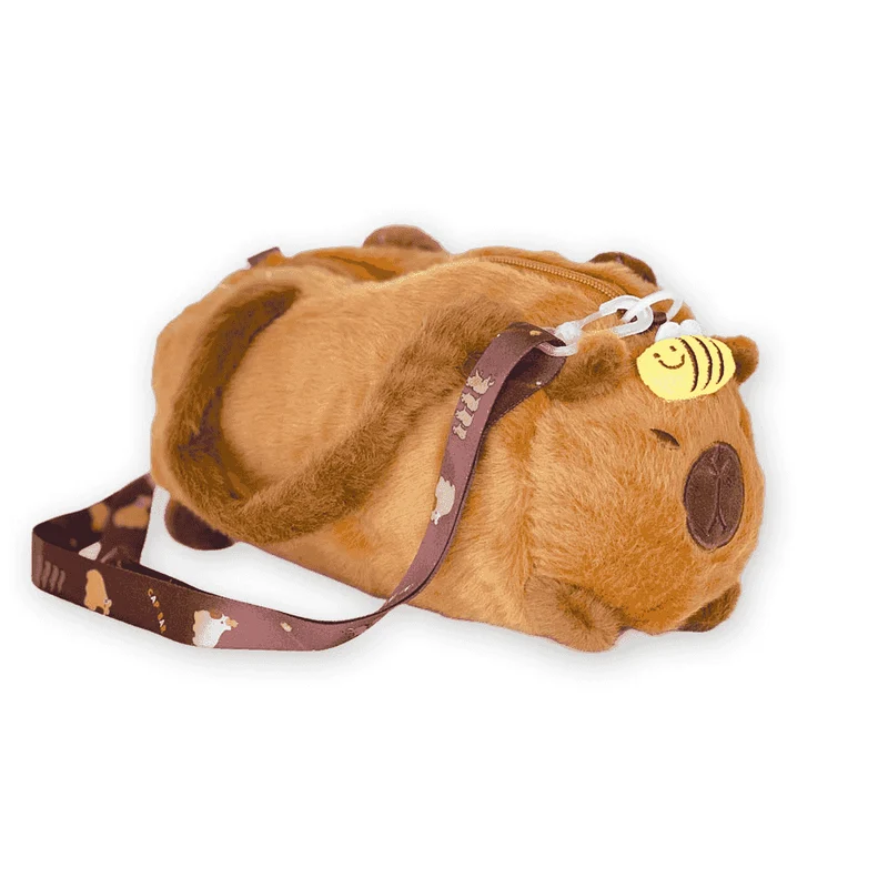 Bolso de Felpa con Forma de Capibara