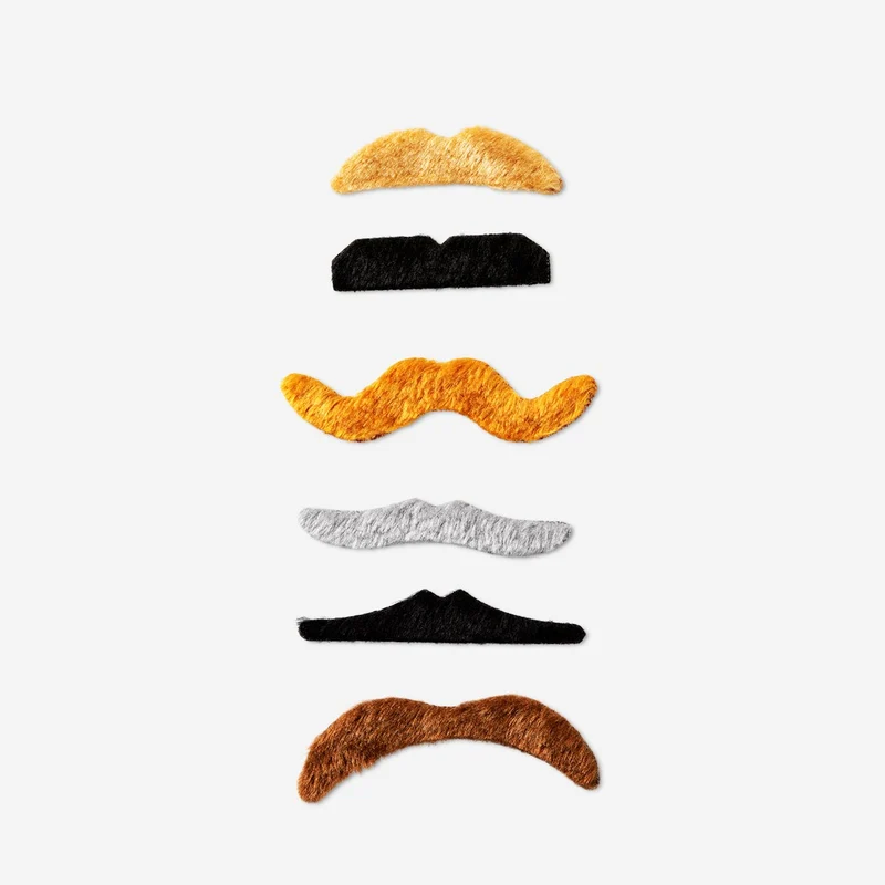 Self-Adhesive Moustaches - 6 pcs