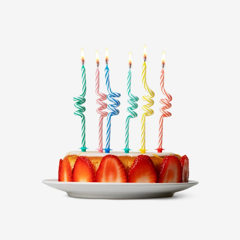 Cake candles. 6 pcs