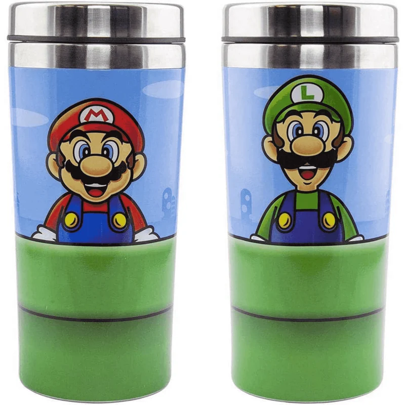 Taza de viaje Super Mario Tubería Mario o Luigi