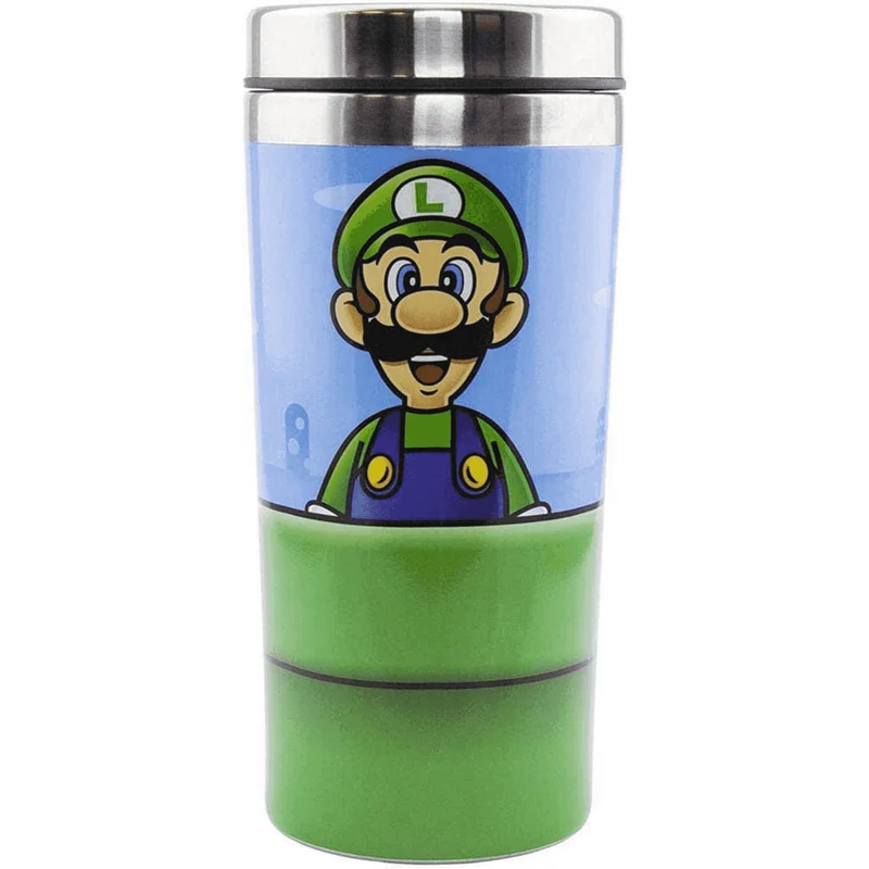 Taza de viaje Super Mario Tubería Mario o Luigi