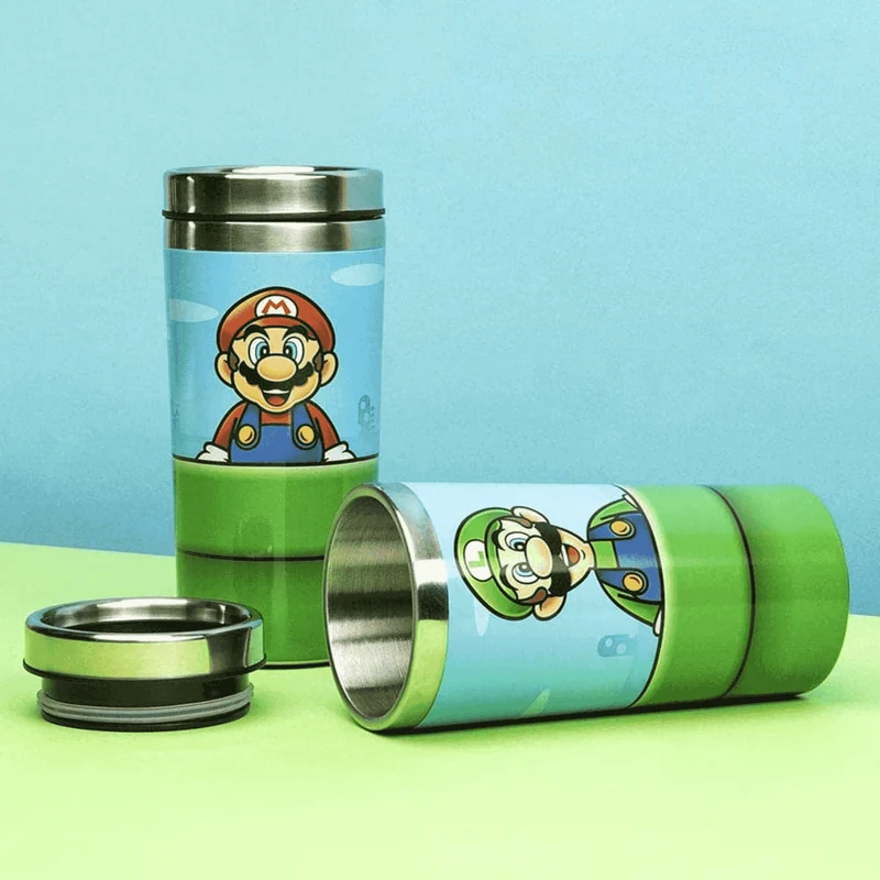 Taza de viaje Super Mario Tubería Mario o Luigi