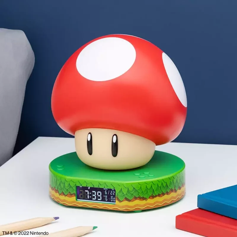 Reloj despertador Super Mushroom digital