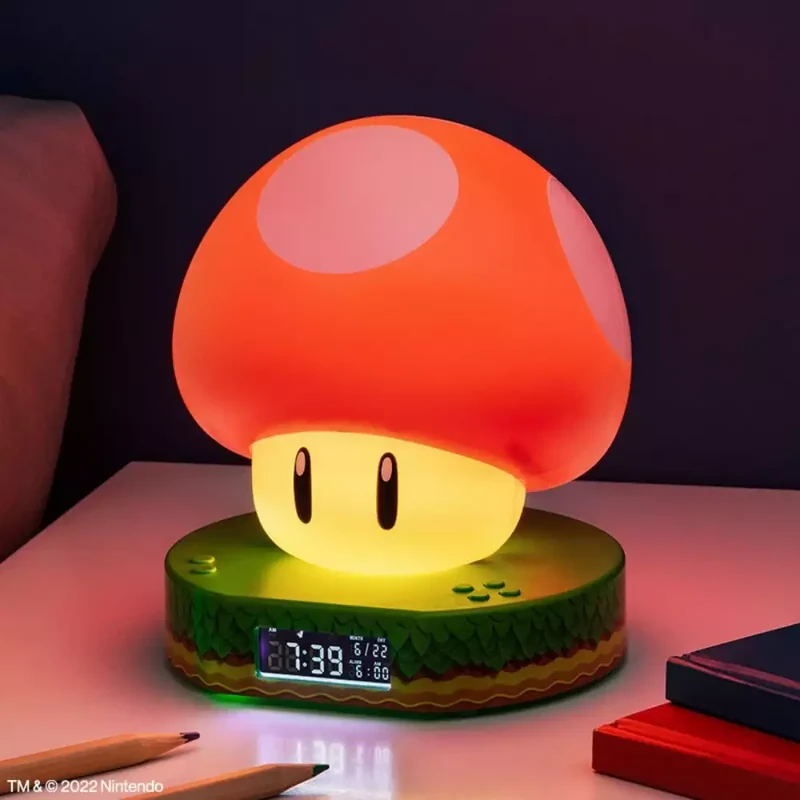 Reloj despertador Super Mushroom digital