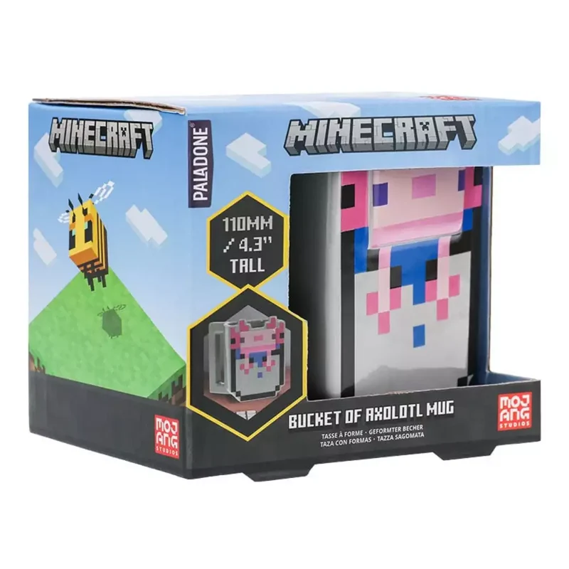 Taza 3D Ajolote Minecraft 400 ml