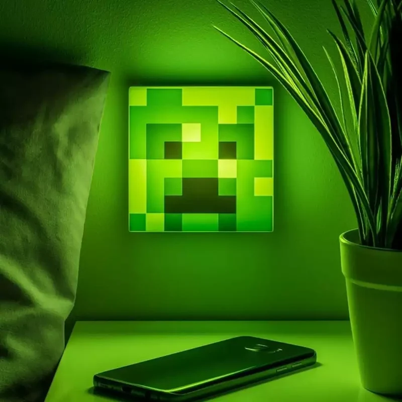Lámpara nocturna Creeper Minecraft