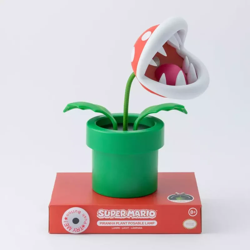 Lámpara Mini Piranha Plant Super Mario 20 cm