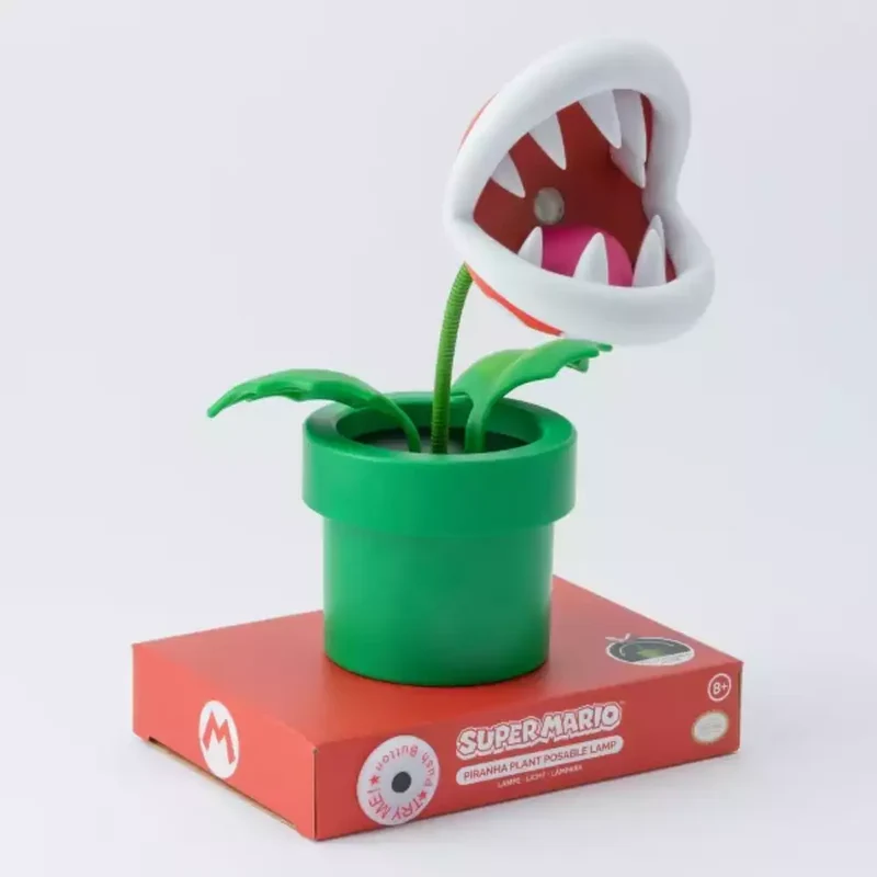 Lámpara Mini Piranha Plant Super Mario 20 cm