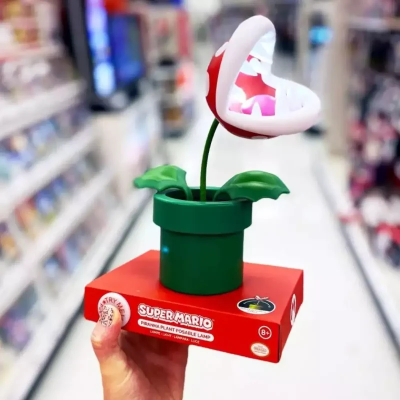 Lámpara Mini Piranha Plant Super Mario 20 cm