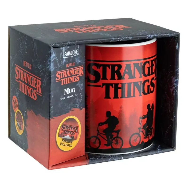 Taza XL Stranger Things + pegatina