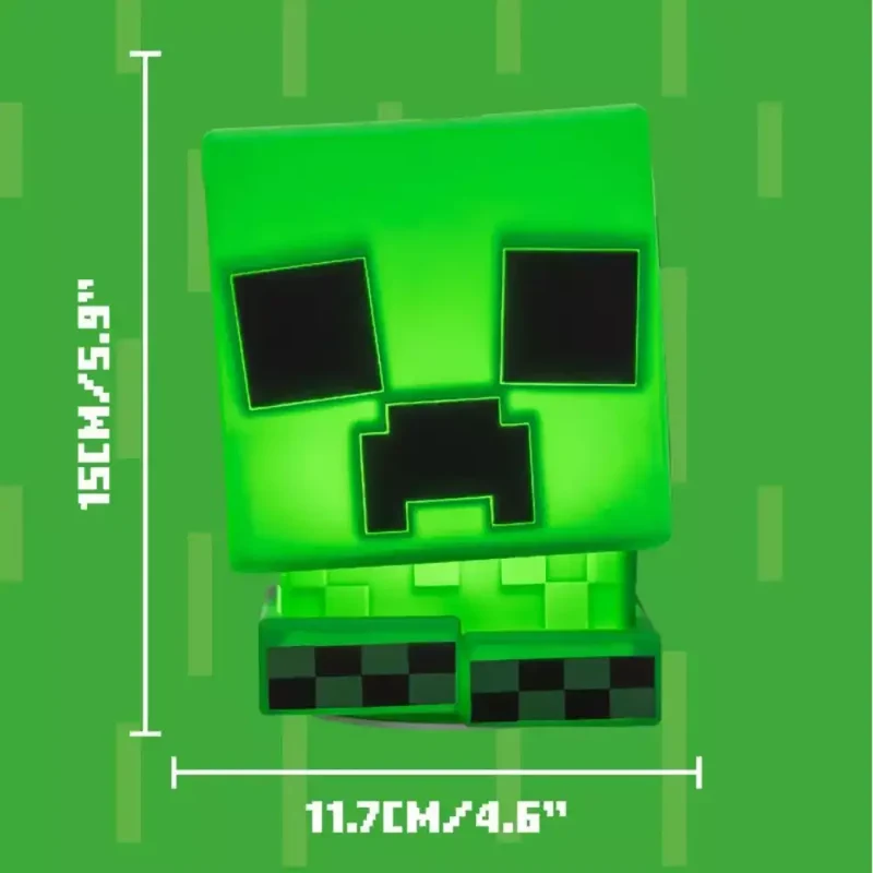 Lámpara Creeper SquishyGlo Minecraft 15 cm