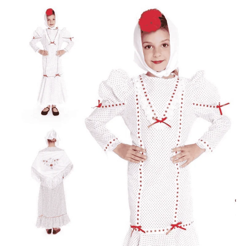 Disfraz Madrileña Luxe Talla 7/9 años