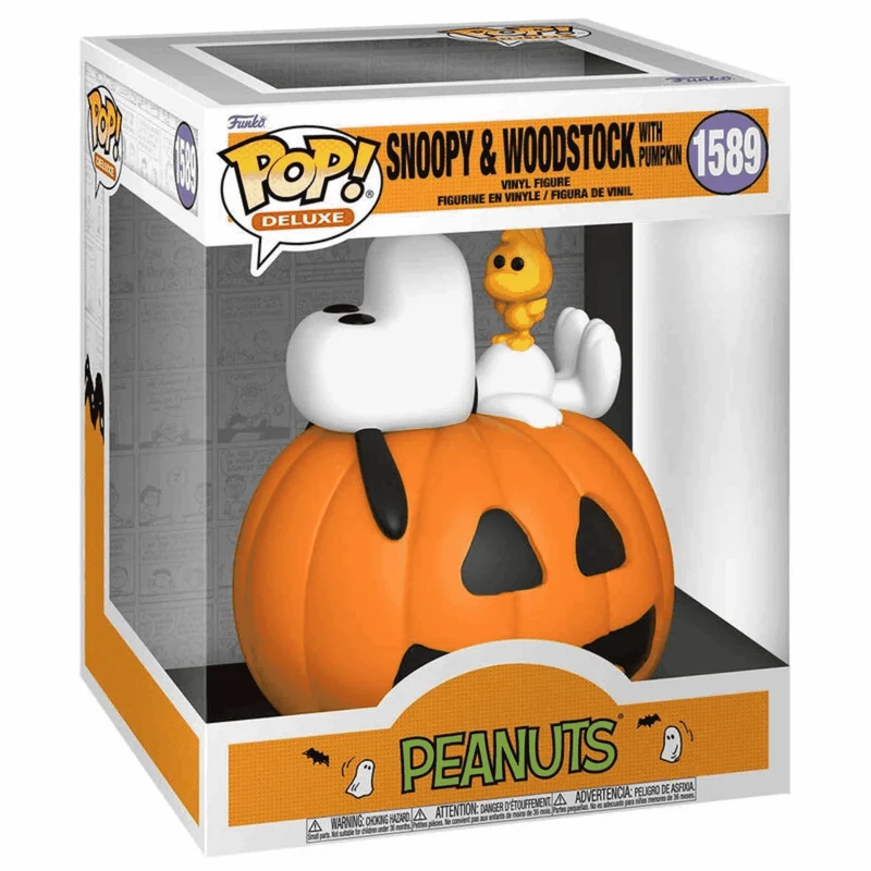 Funko Pop Deluxe Snoopy y Woodstock - Muñeco coleccionable de alta calidad for fans de Peanuts - Ide