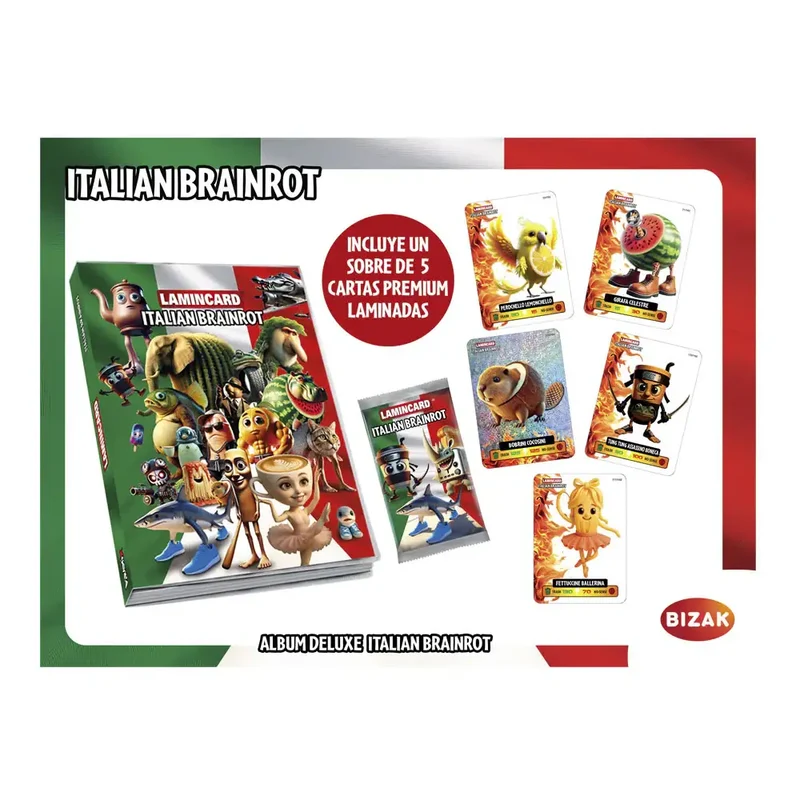 Italian Brainrot Álbum Coleccionista Lamincard 2025