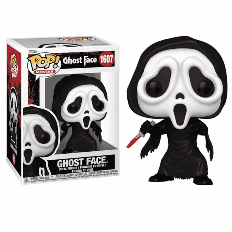 Funko Pop Movies: Ghostface Scream - Figura coleccionable de vinilo de 10 cm para fans de Scream. ¡I