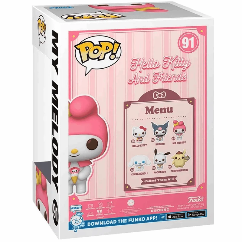 Funko Pop Sanrio: Hk- My Melody - Figura coleccionable de vinilo para fans de Sanrio y cultura kawai
