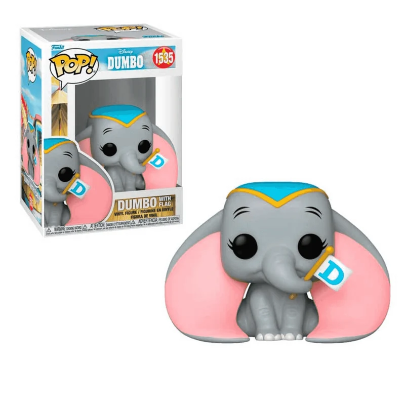 Figura Funko Pop Disney Dumbo con Bandera - Ideal para fans y coleccionistas