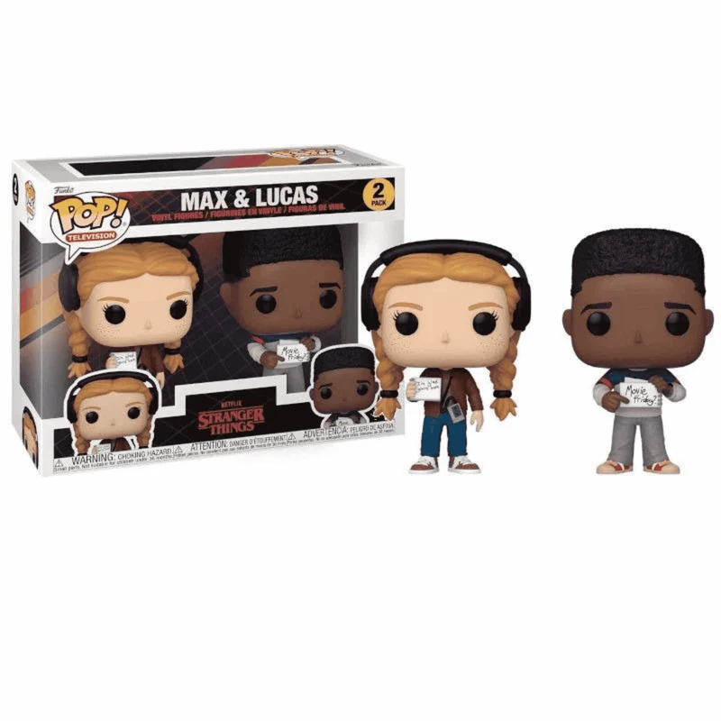 Pack 2 Figuras Funko Pop Stranger Things S4 - Max & Lucas. ¡Coleccionables de Vinilo!