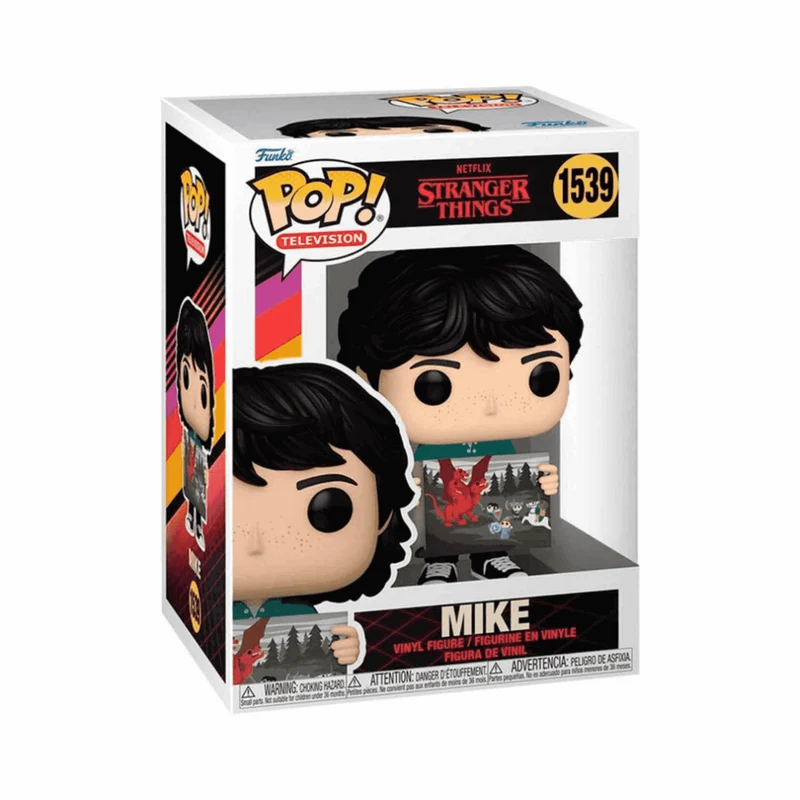 Funko Pop Mike con pintura de Will en Stranger Things S4
