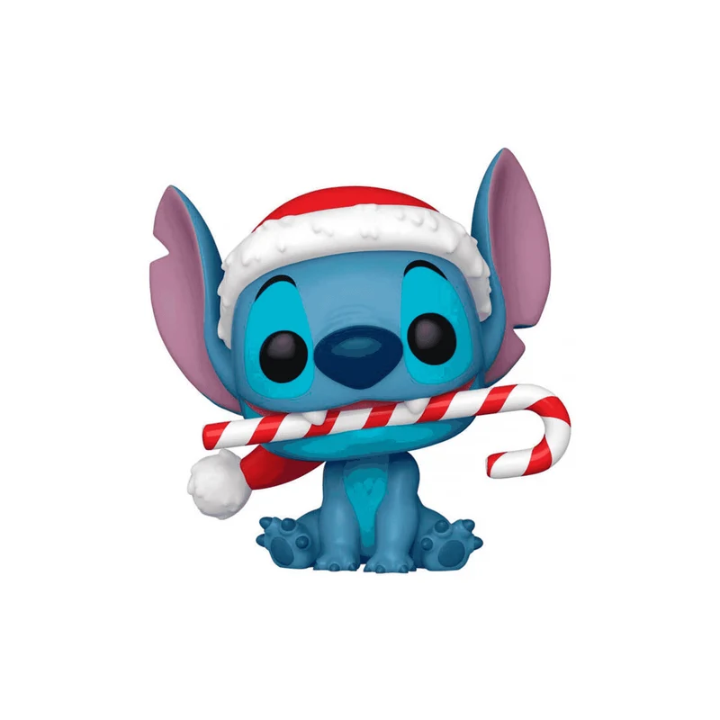 Funko Pop! Disney: Stitch Holiday - Stitch con Bastón de Caramelo