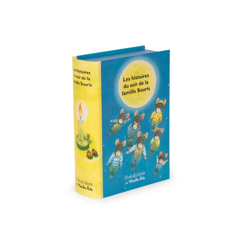 Libro linterna proyector Familia de Ratoncitos · Moulin Roty