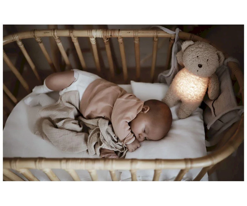 Peluche Luz-Sonido Oso Orgánico Moonie 2.0 Honey