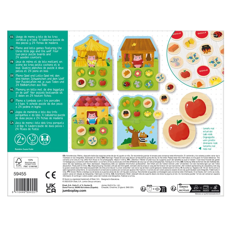 Goula - 3 Little Pigs Memo&Loto