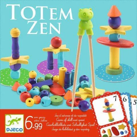 Totem Zen - Juego de mesa - Djeco - 2-4 jugadores - 6+ años - 15 min