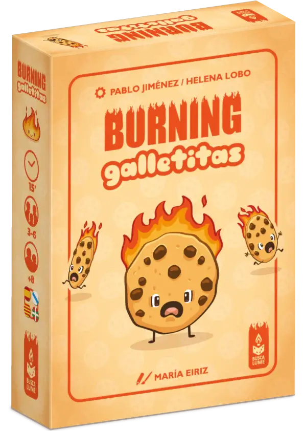 Burning Galletitas - Juego de mesa - Buscalume - 3-6 jugadores - 8+ años - 15 min