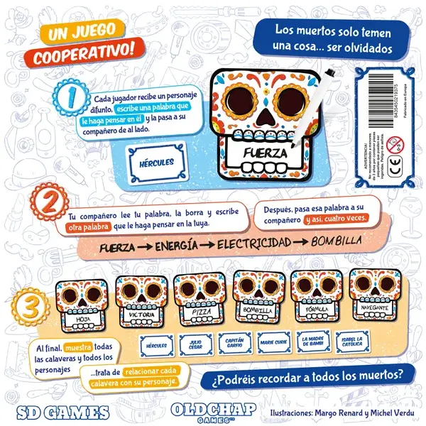Fiesta de los Muertos - Juego de mesa - SD GAMES - 4-8 jugadores - 12+ años - 15 min