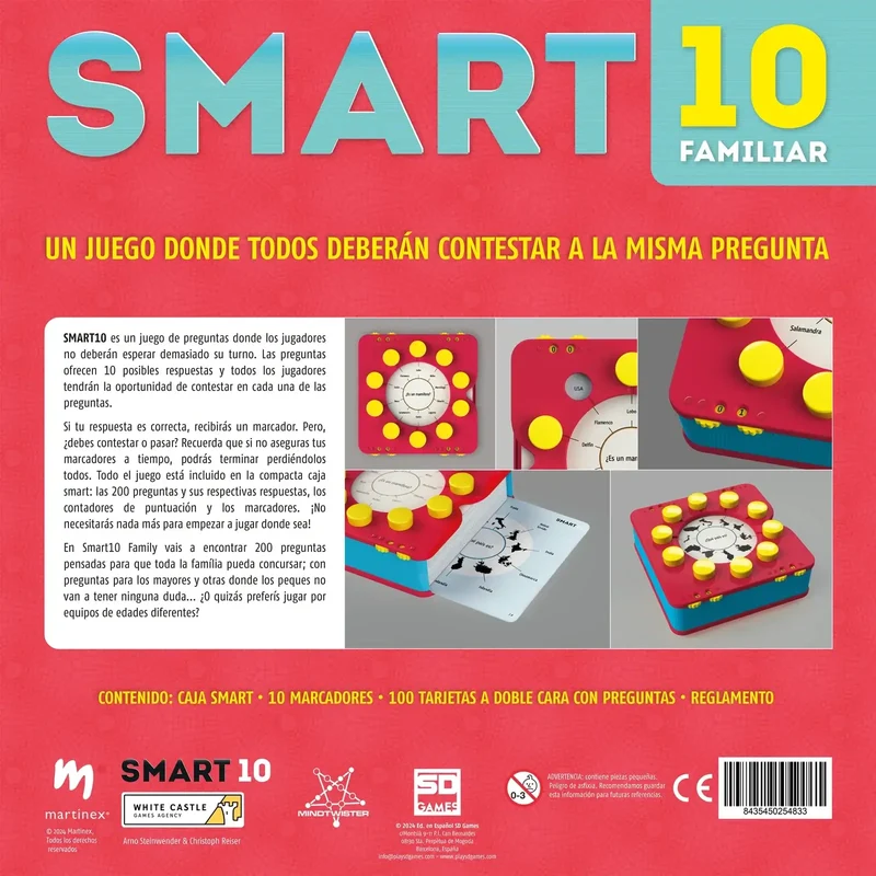 Smart 10 Familiar - Juego de mesa - SD GAMES - 2-8 jugadores - 7+ años - 20 min