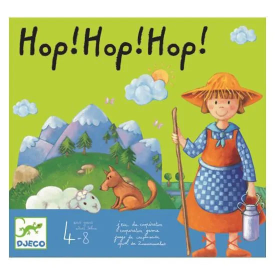 Hop Hop Hop - Juego de mesa - Djeco - 2-6 jugadores - 4+ años - 15 min