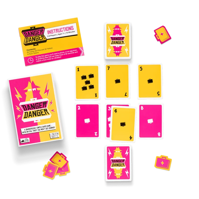 Danger Danger - Juego de mesa - Exploding Kittens - 2-8 jugadores - 7+ años - 10 min