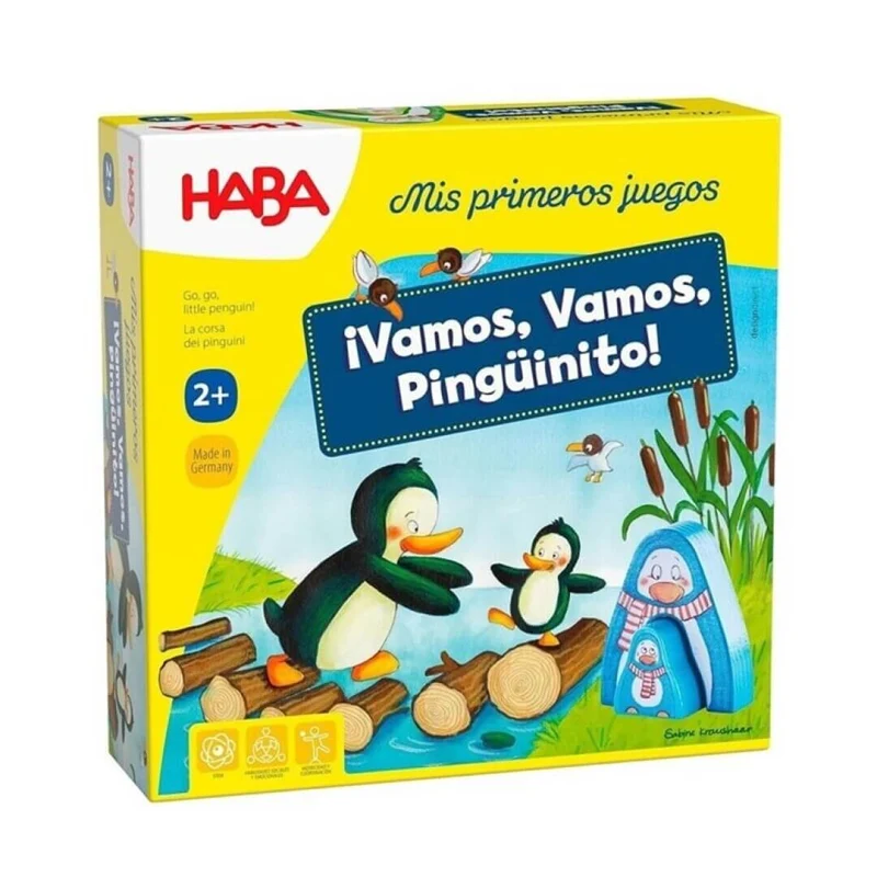 Mis primeros juegos Vamos vamos pingüinito - Juego de mesa - Haba - 2-3 jugadores - 2+ años - 5-10 min