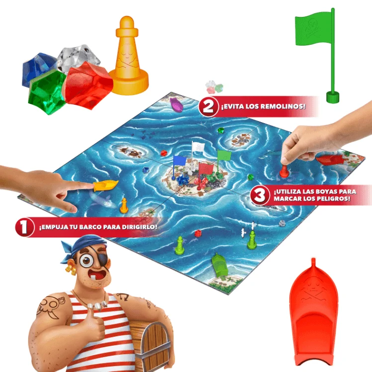 Bermuda Pirates - Juego de mesa - SD GAMES - 2-4 jugadores - 7+ años - 20 min