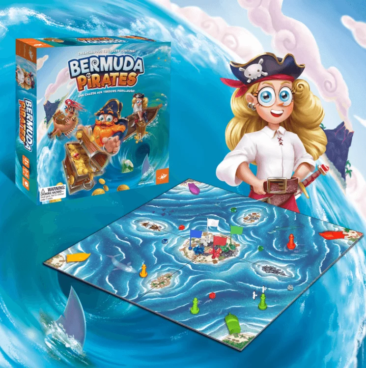 Bermuda Pirates - Juego de mesa - SD GAMES - 2-4 jugadores - 7+ años - 20 min