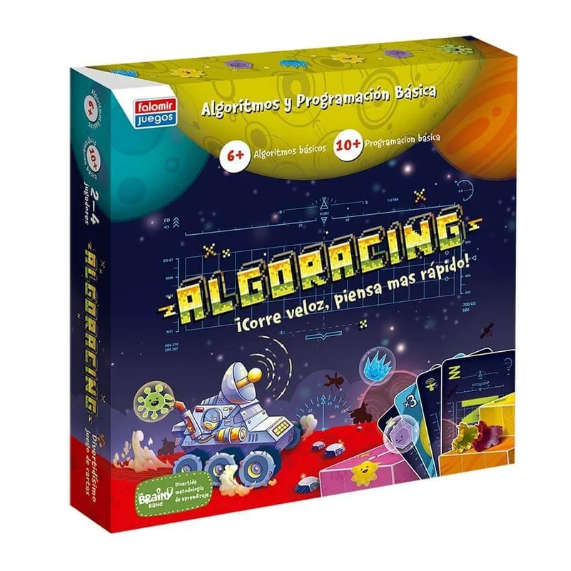 Algoracing - Juego de mesa - FALOMIR - 2-4 jugadores - 6+ años - Menos de 30 min