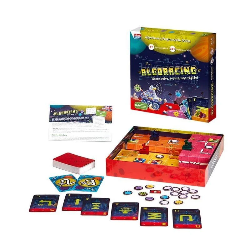 Algoracing - Juego de mesa - FALOMIR - 2-4 jugadores - 6+ años - Menos de 30 min