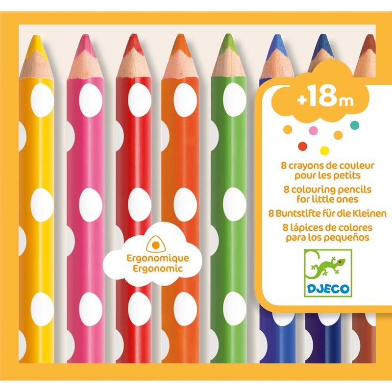 Lápices de colores (8 ud) · DJECO