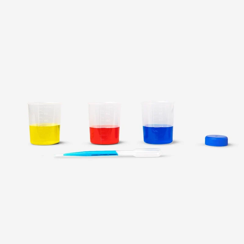 Test tube set. With experiments