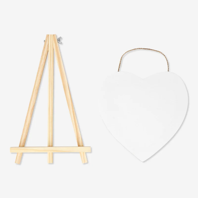 Easel with canvas