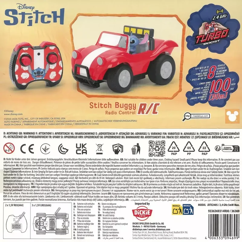 Stitch Buggy Radiocontrol 1:24 Disney