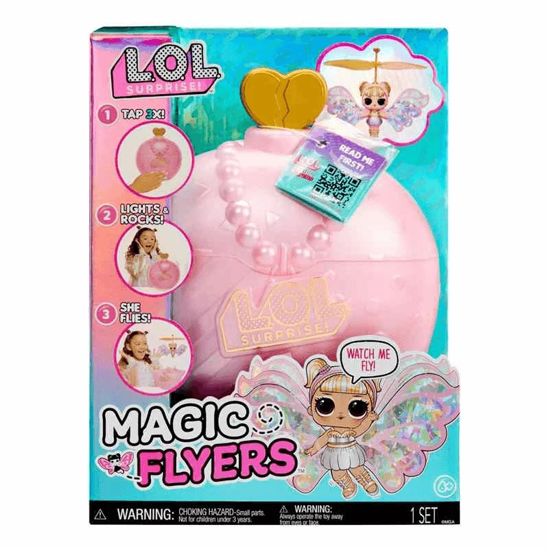 L.O.L. Surprise Muñeca Voladora Magic Wishies - Flutter Star (Alas rosas)