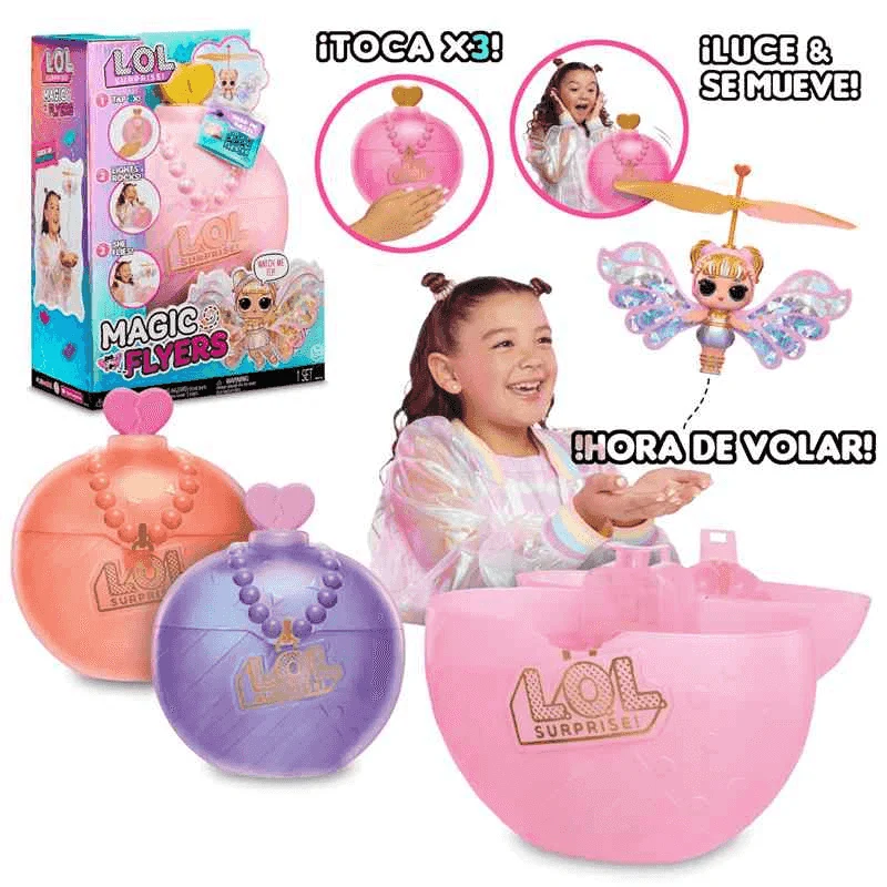 L.O.L. Surprise Muñeca Voladora Magic Wishies - Wonder Wings (Alas doradas)