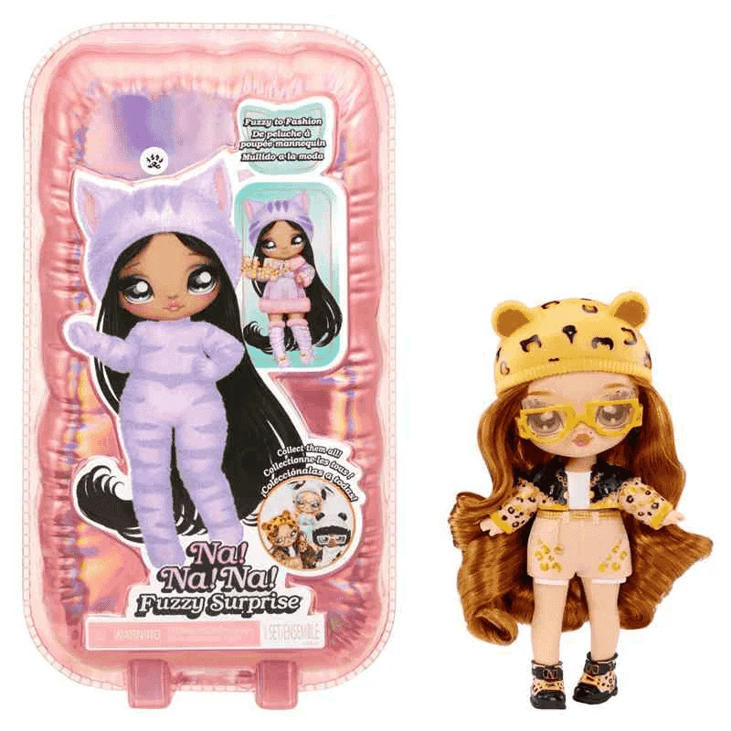 Na! Na! Na! Muñeca Fuzzy Surprise - Jaguar Girl (Chica Jaguar)