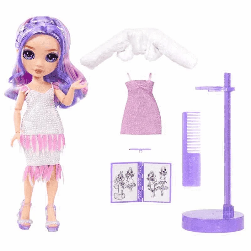 Rainbow High Muñeca de moda Fantastic Fashion Doll - Violet